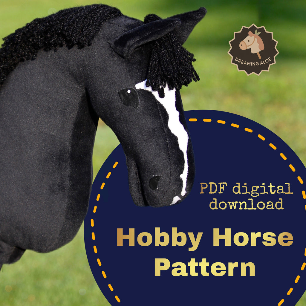 Digital Hobby Horse Template - DIY Sewing Project Pattern | Andalusian