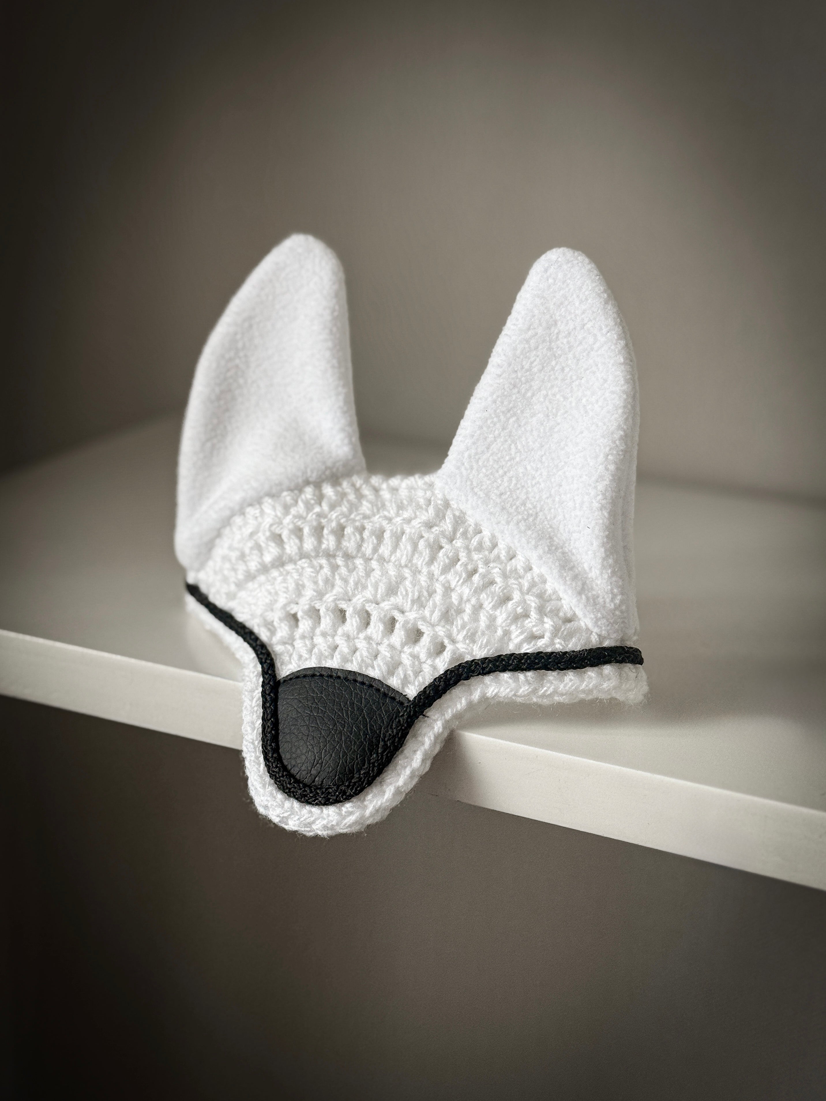 Crochet Ear Bonnet for Hobby Horse | Luxe