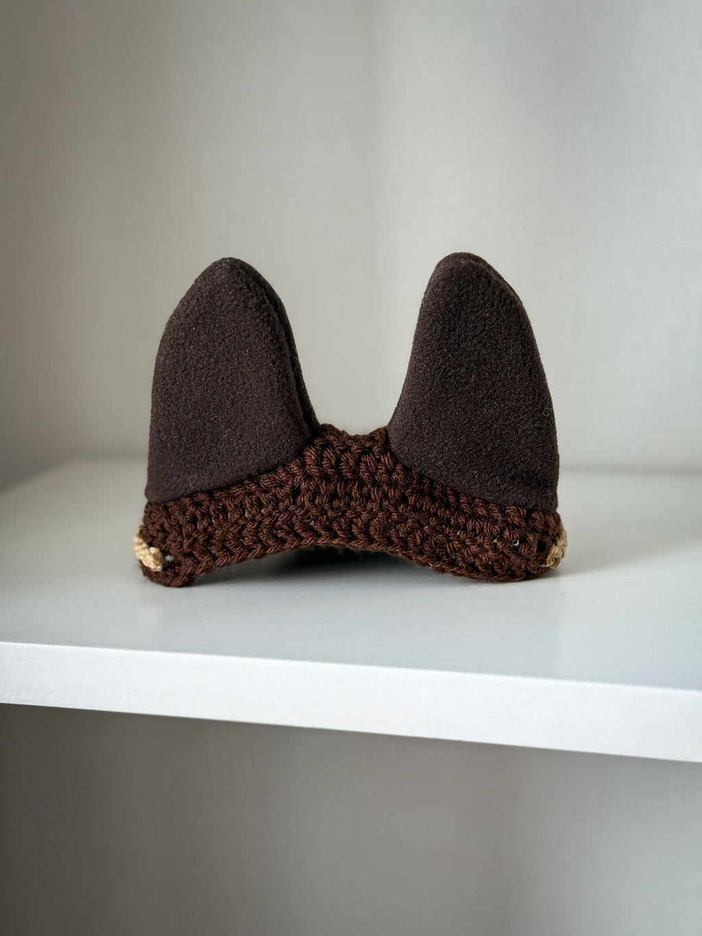 Crochet Ear Bonnet for Hobby Horse | Brownie Style