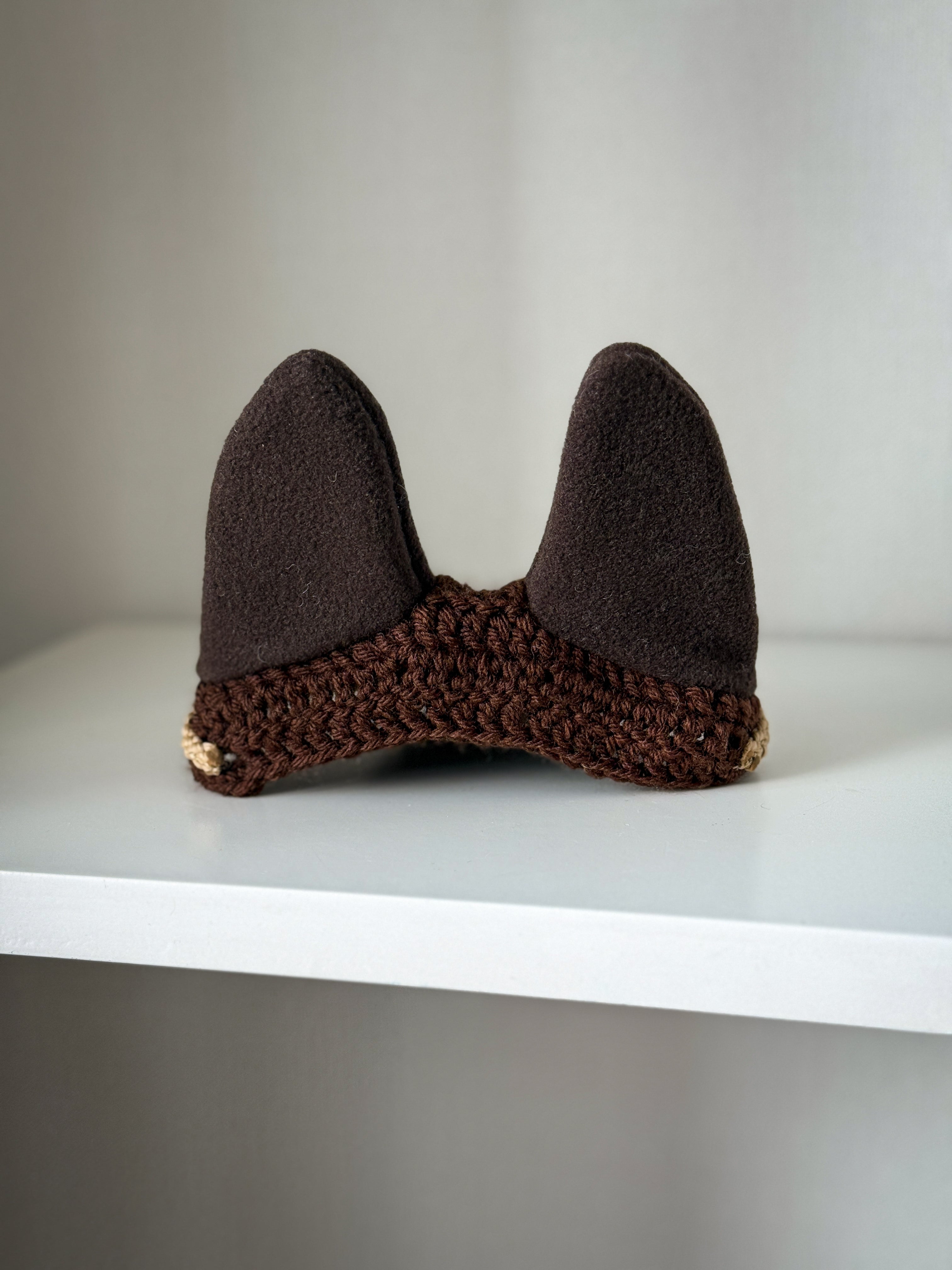 Crochet Ear Bonnet for Hobby Horse | Brownie Style