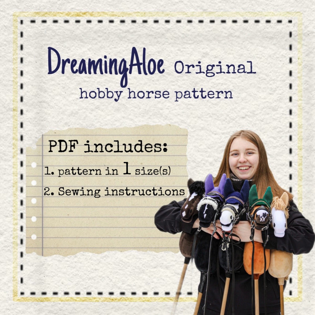 Digital Hobby Horse Template - DIY Sewing Project Pattern | Gypsy Vanner