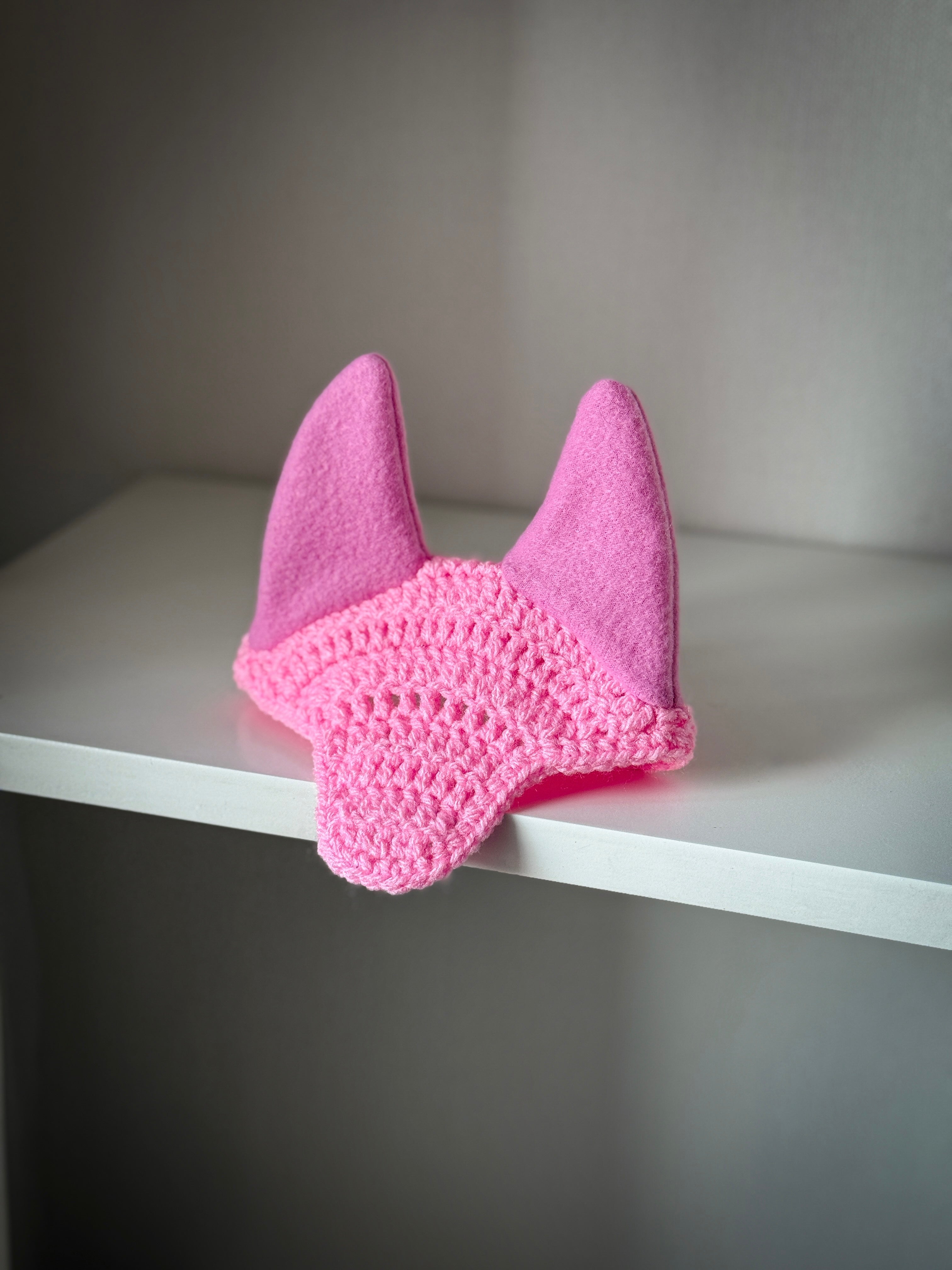 Crochet Ear Bonnet for Hobby Horse | Classic