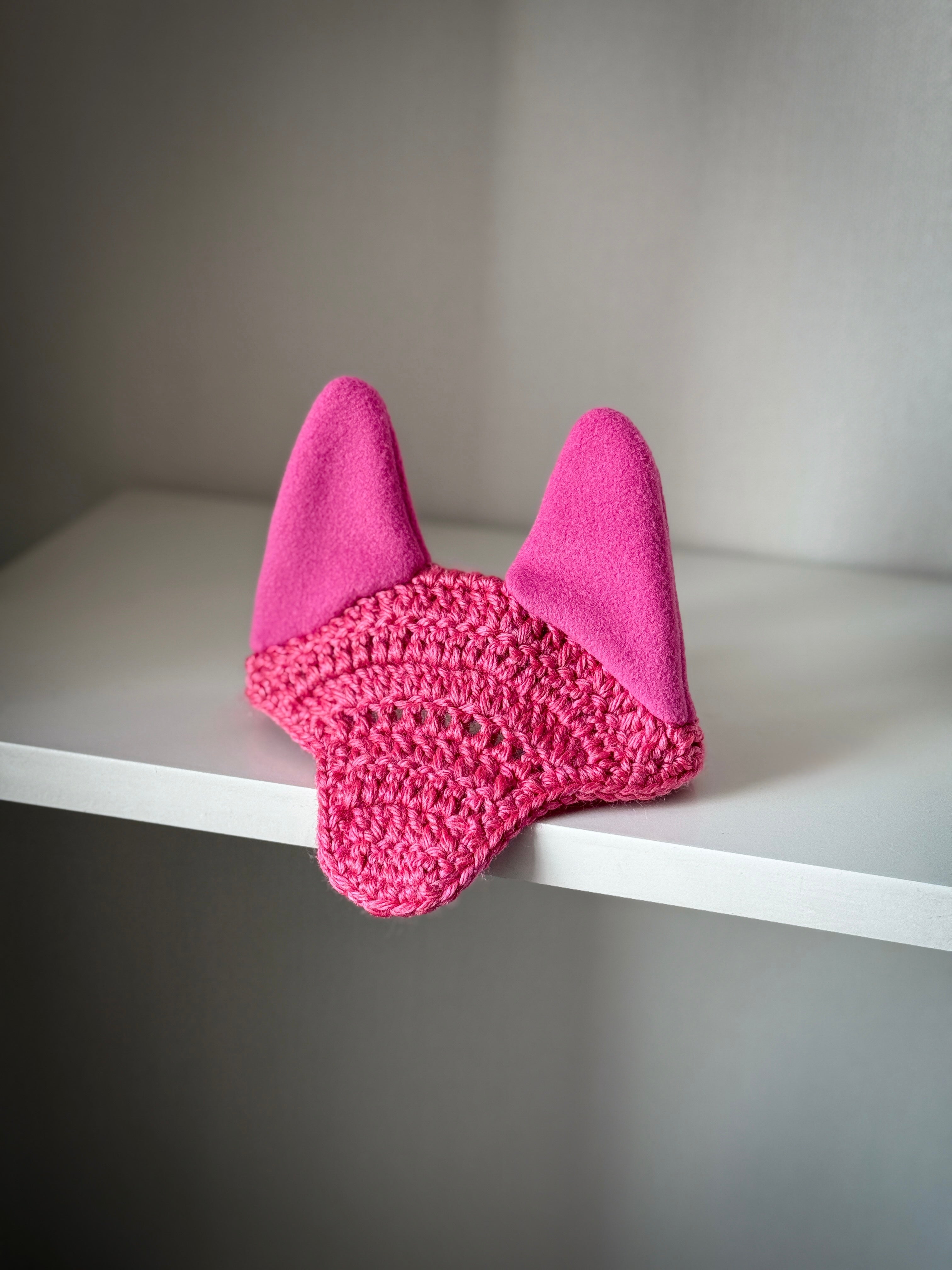 Crochet Ear Bonnet for Hobby Horse | Classic