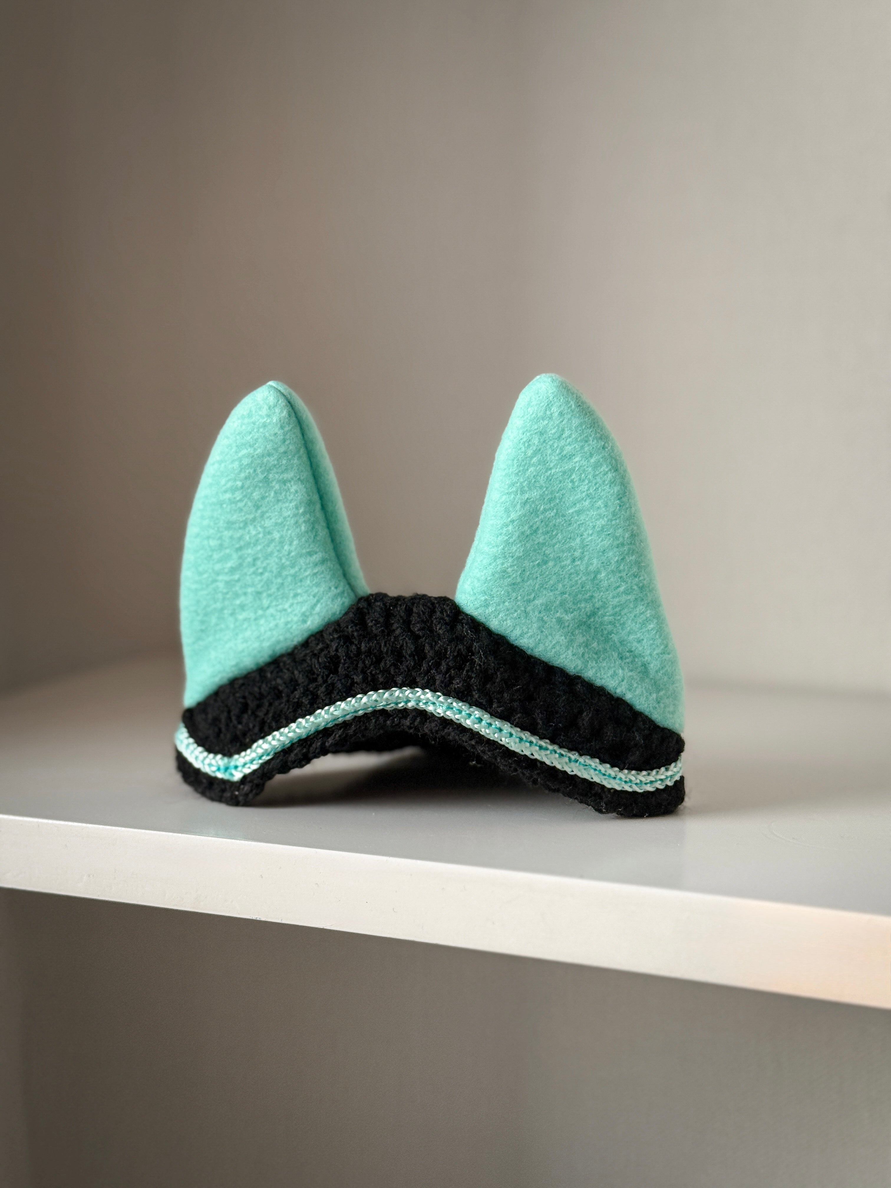 Crochet Ear Bonnet for Hobby Horse | Minty Night