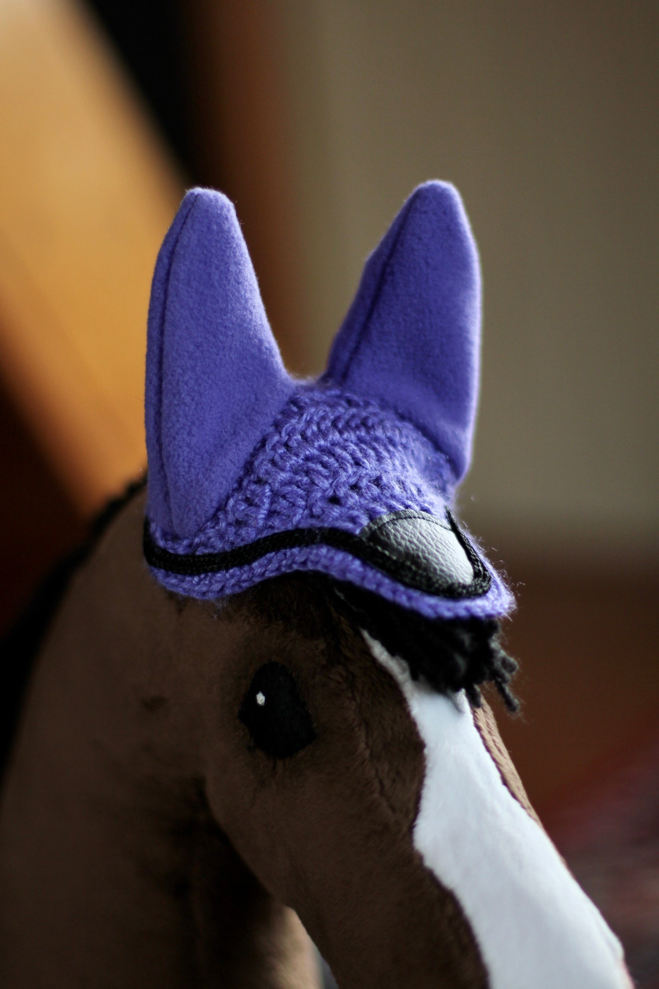 Crochet Ear Bonnet for Hobby Horse | Luxe