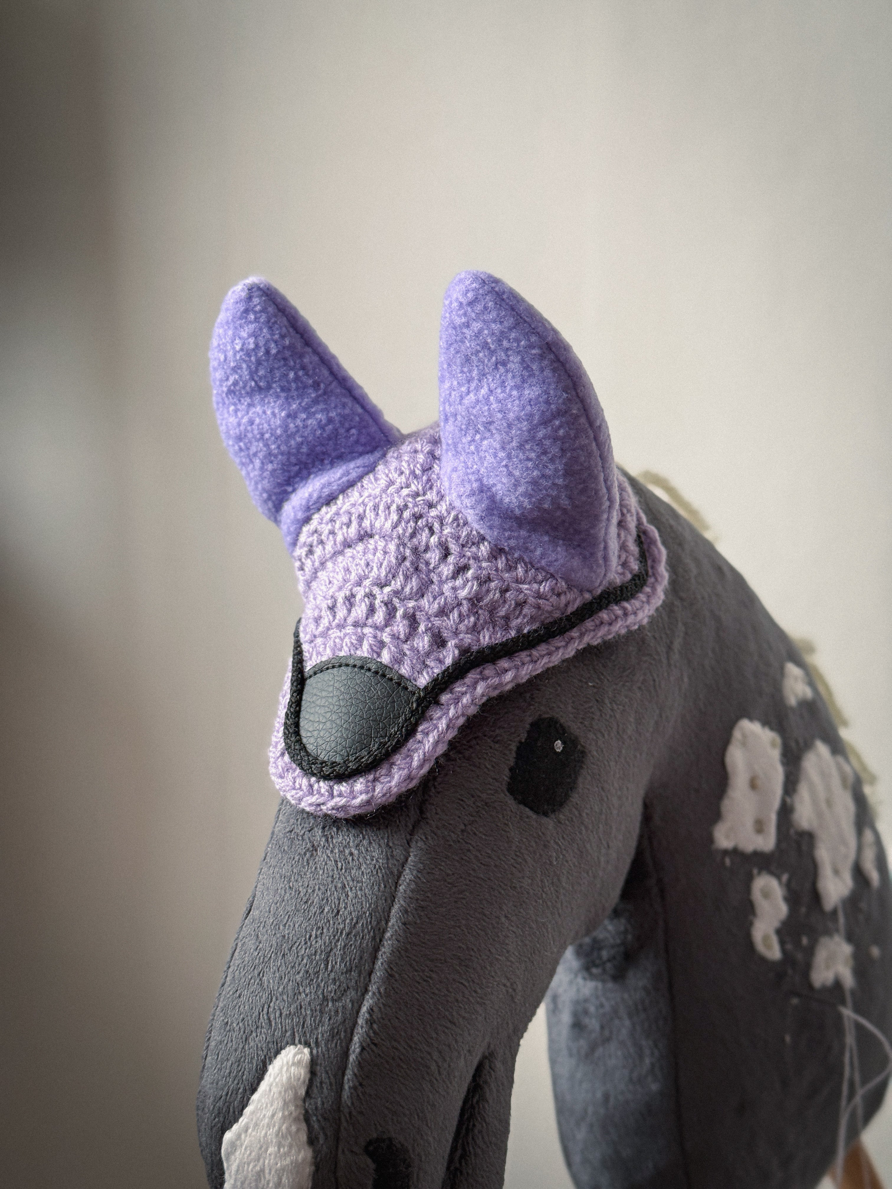 Crochet Ear Bonnet for Hobby Horse | Luxe