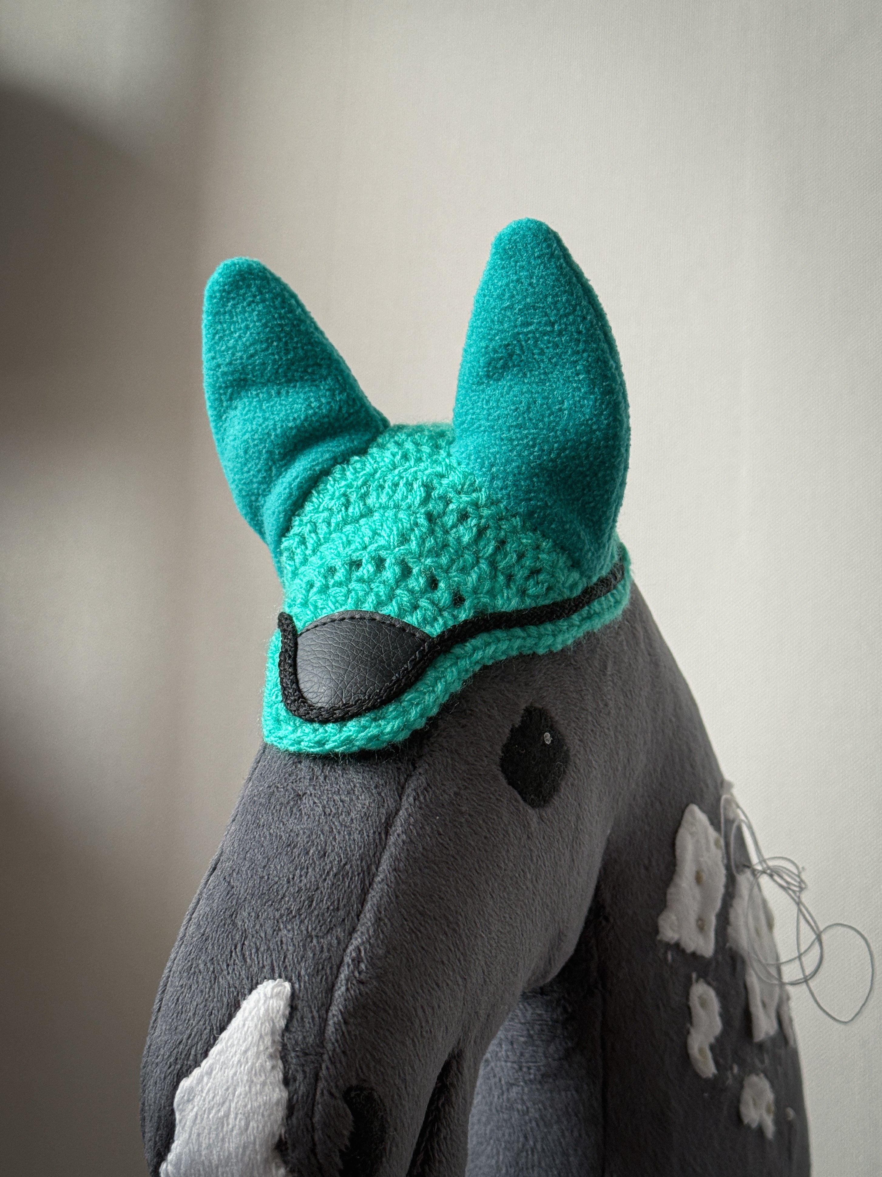 Crochet Ear Bonnet for Hobby Horse | Luxe