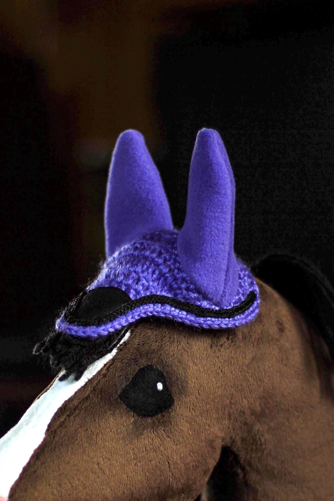 Crochet Ear Bonnet for Hobby Horse | Luxe