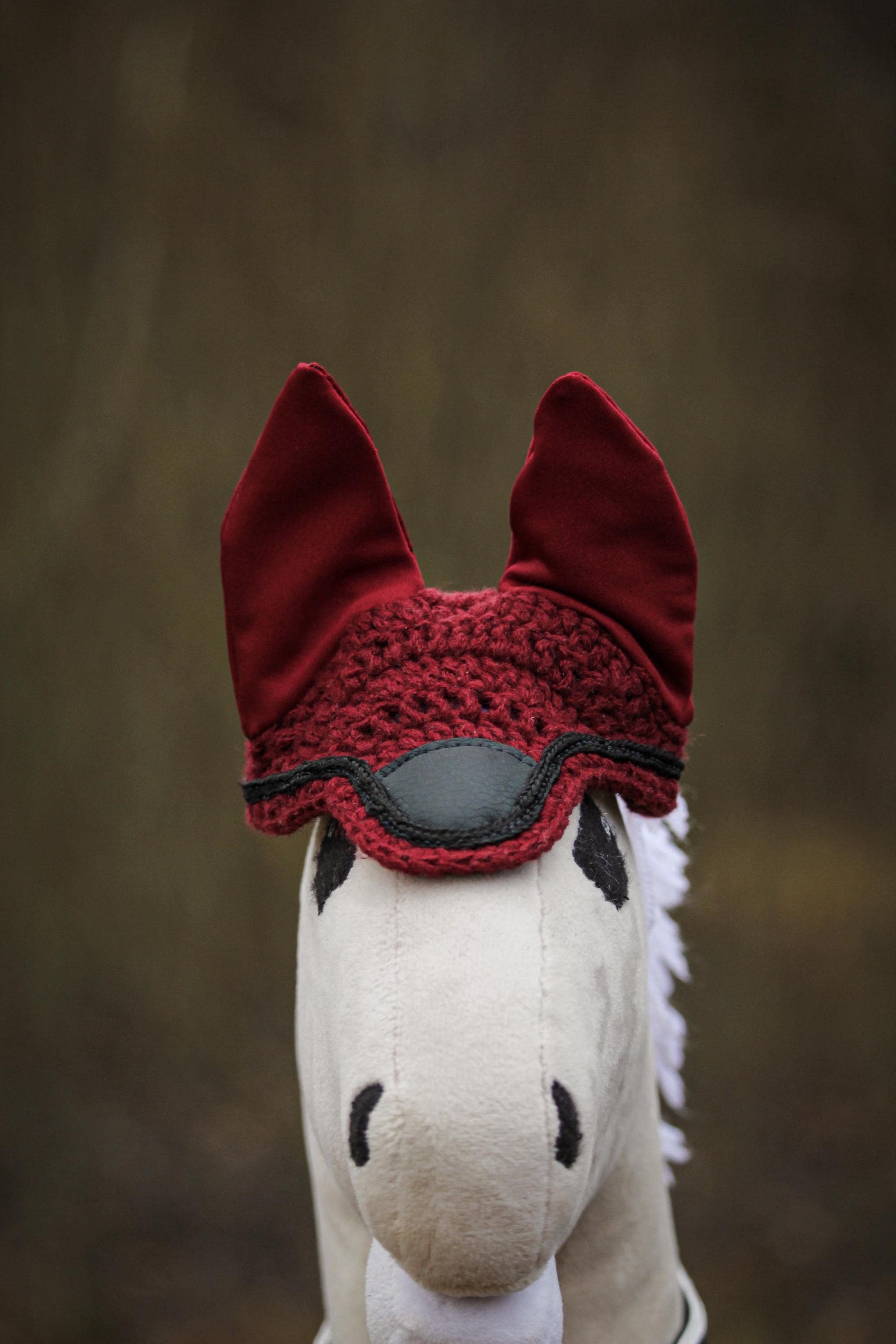 Crochet Ear Bonnet for Hobby Horse | Realistic