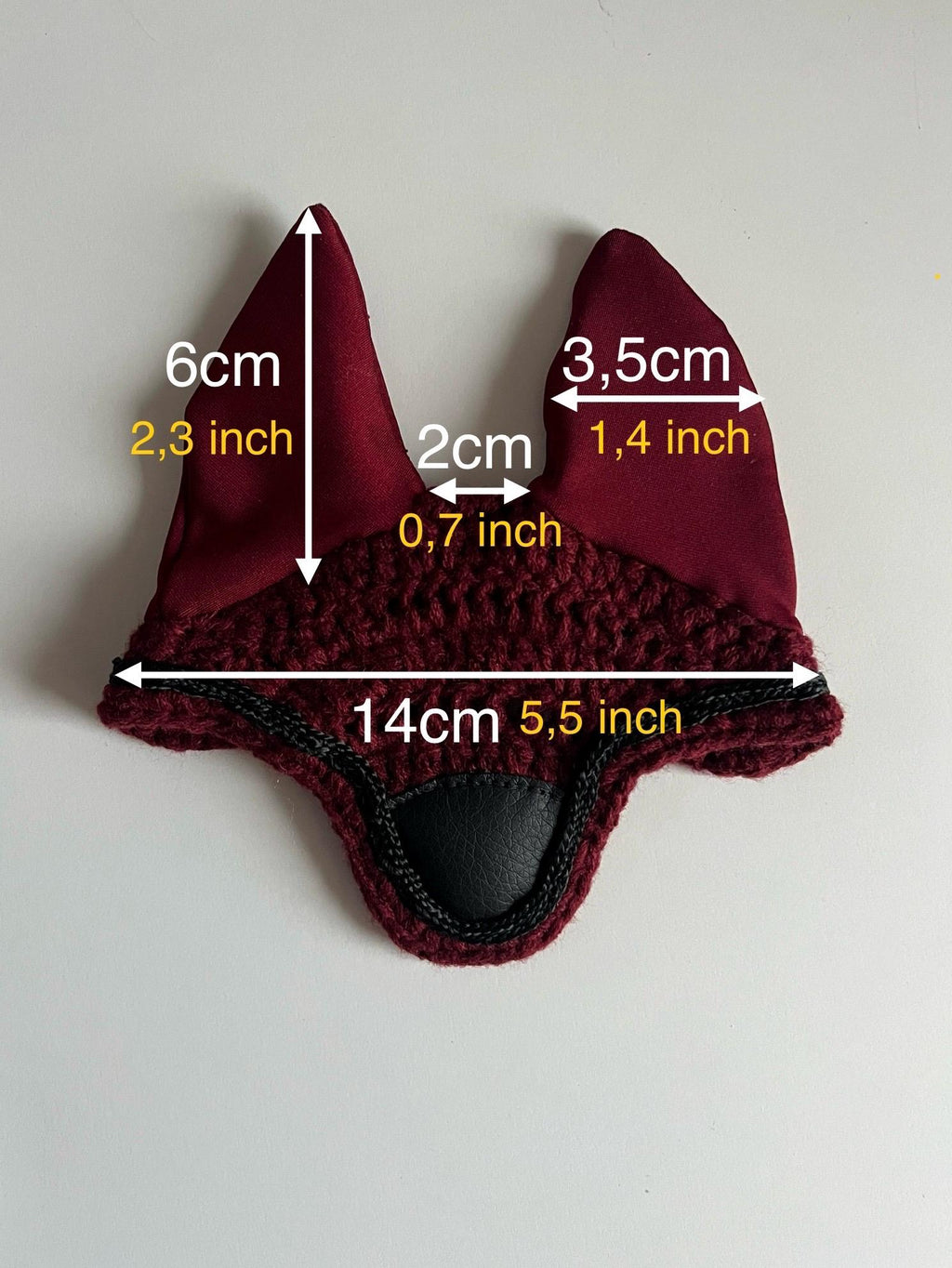Crochet Ear Bonnet for Hobby Horse | Celestia