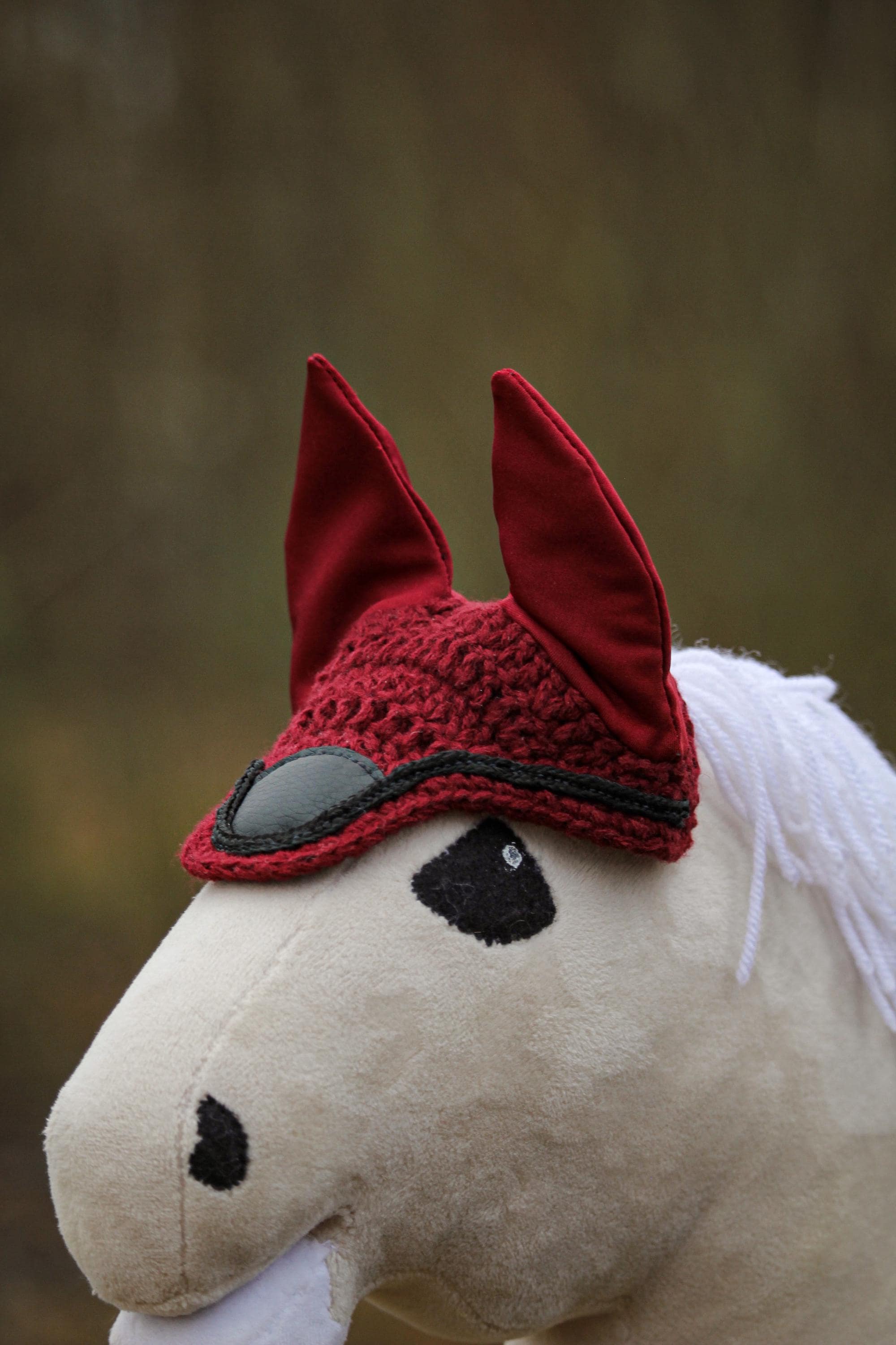 Crochet Ear Bonnet for Hobby Horse | Realistic