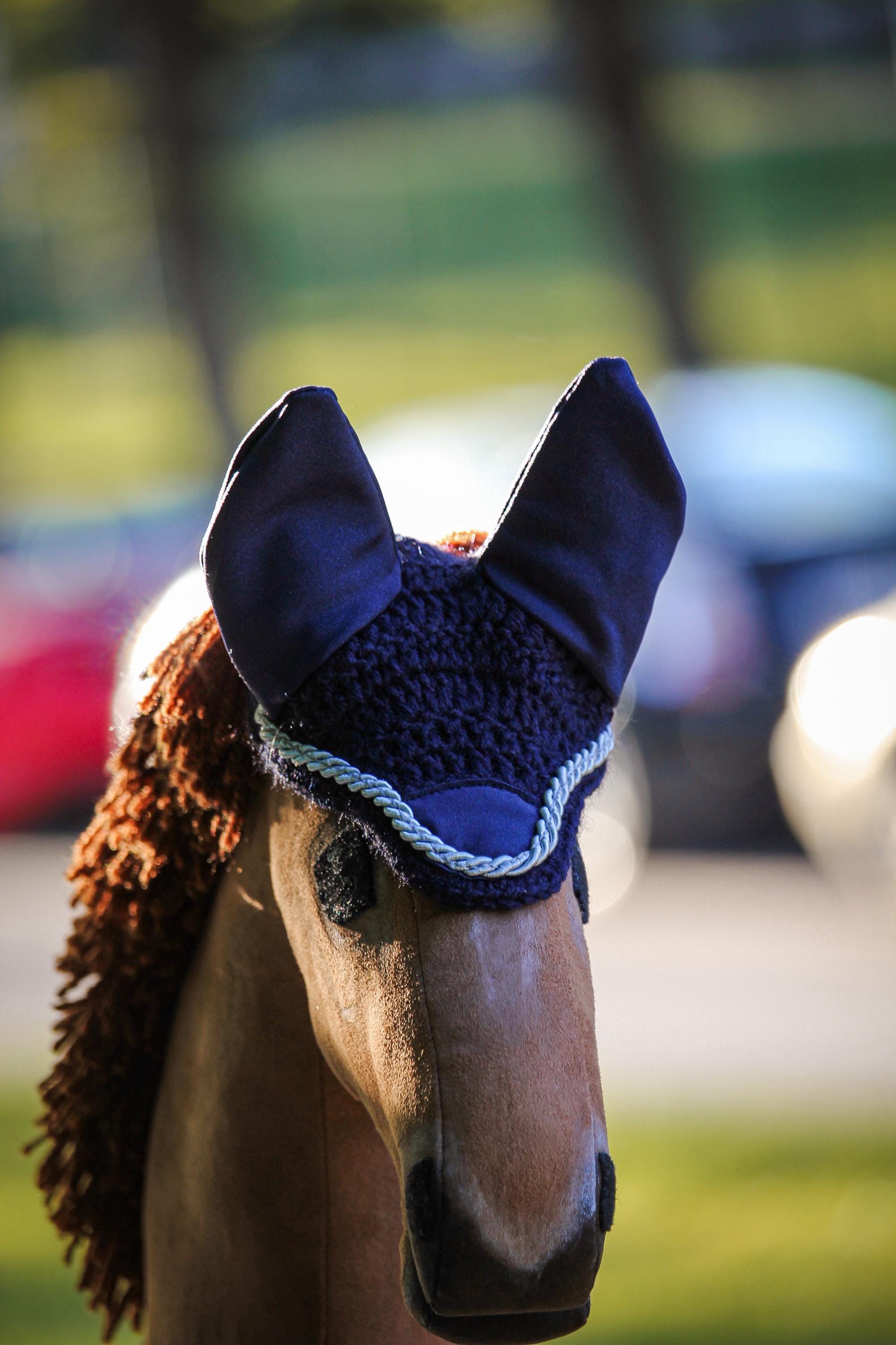 Crochet Ear Bonnet for Hobby Horse | Celestia