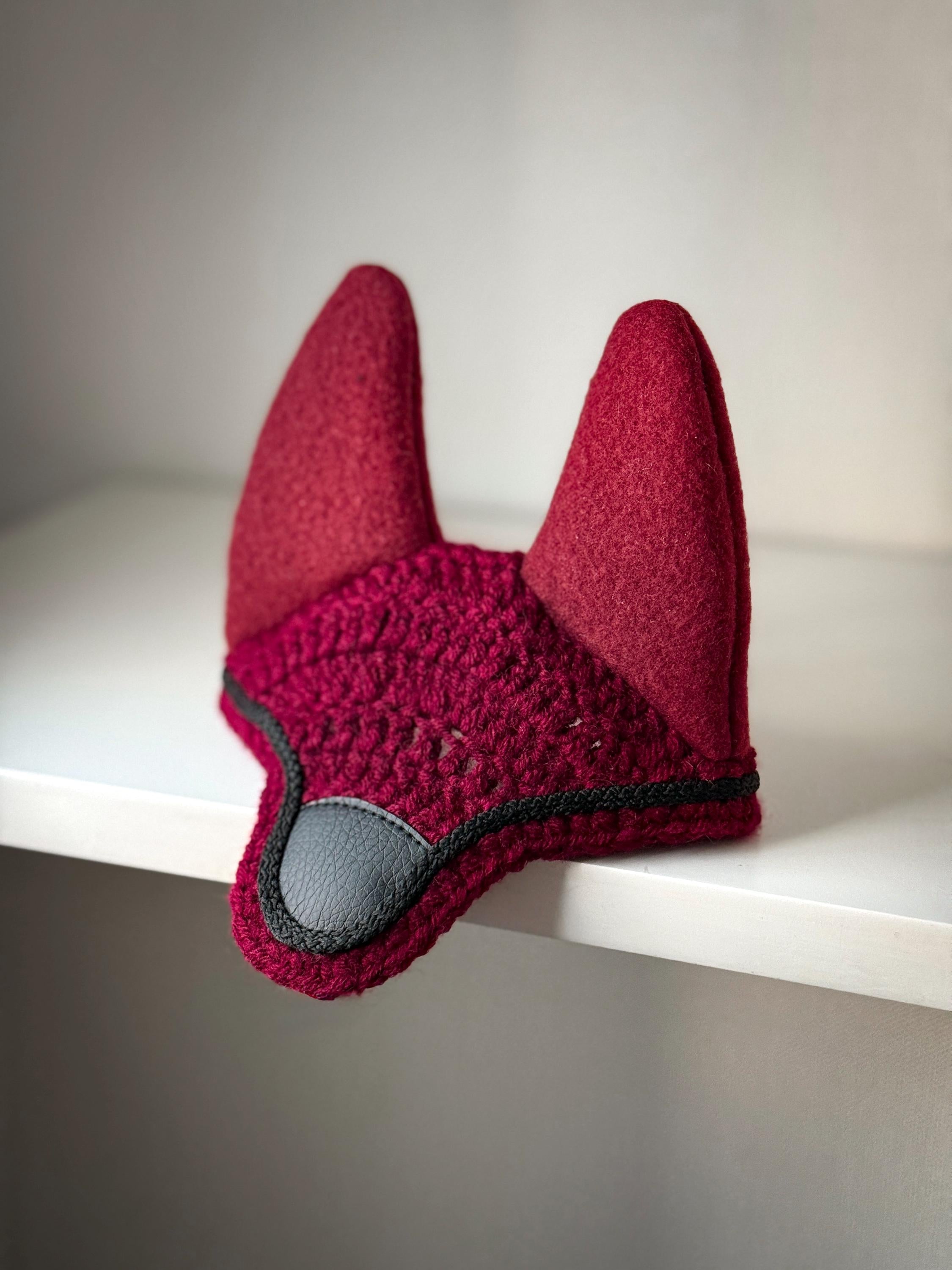 Crochet Ear Bonnet for Hobby Horse | Luxe